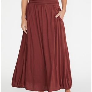 Garnet Hill Maxi Knit Skirt
